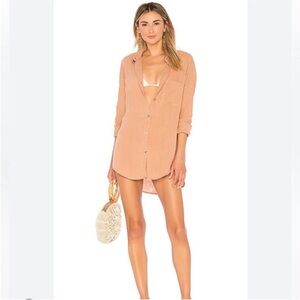 Acacia Milos Cover Up, Size Medium, Burn Orange